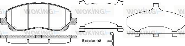 Woking P9043.31 - Гальмівні колодки, дискові гальма avtolavka.club