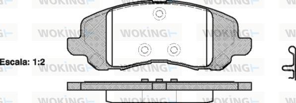 Woking P9043.20 - Гальмівні колодки, дискові гальма avtolavka.club