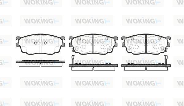 Woking P9003.02 - Гальмівні колодки, дискові гальма avtolavka.club