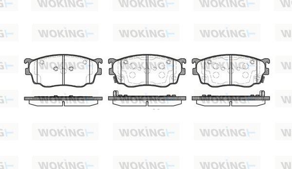 Woking P9003.12 - Гальмівні колодки, дискові гальма avtolavka.club