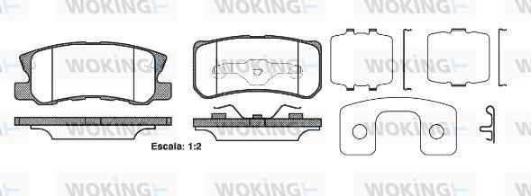 Woking P9033.22 - Гальмівні колодки, дискові гальма avtolavka.club