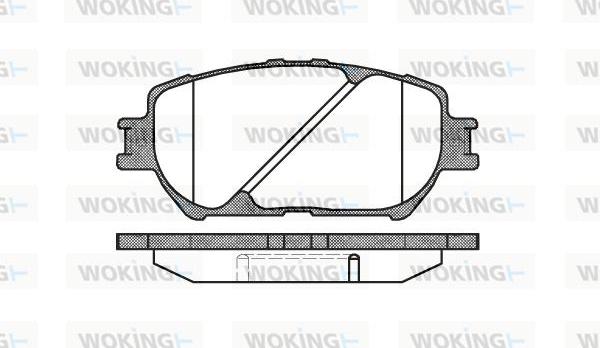 Woking P9843.00 - Гальмівні колодки, дискові гальма avtolavka.club