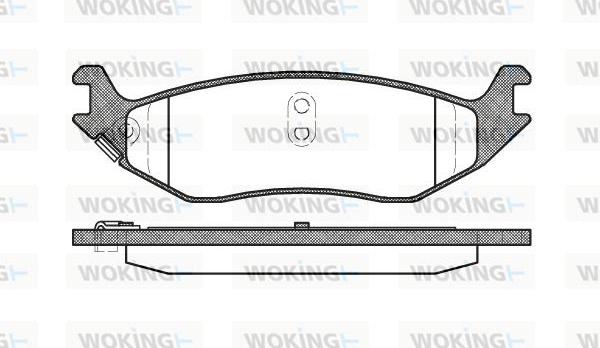 Woking P9853.04 - Гальмівні колодки, дискові гальма avtolavka.club