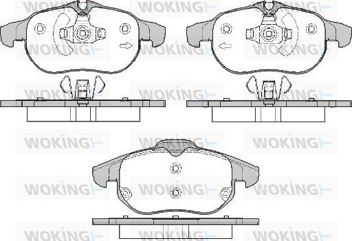 Woking P9883.20 - Гальмівні колодки, дискові гальма avtolavka.club