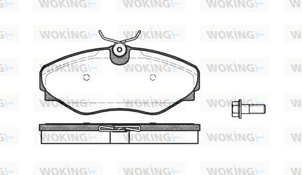 Woking P9343.20 - Гальмівні колодки, дискові гальма avtolavka.club