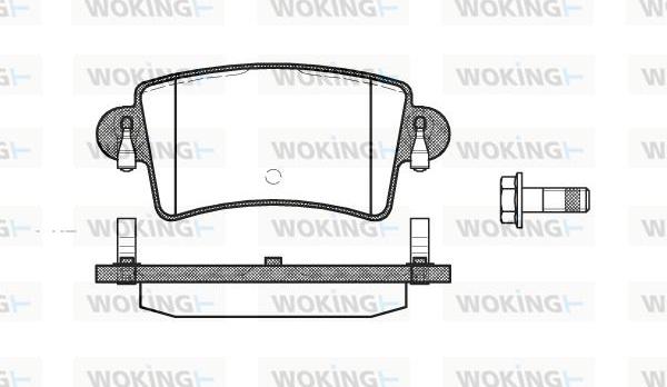 Woking P9333.00 - Гальмівні колодки, дискові гальма avtolavka.club