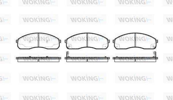 Woking P9213.12 - Гальмівні колодки, дискові гальма avtolavka.club