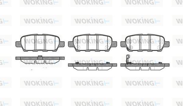 Woking P9763.01 - Гальмівні колодки, дискові гальма avtolavka.club