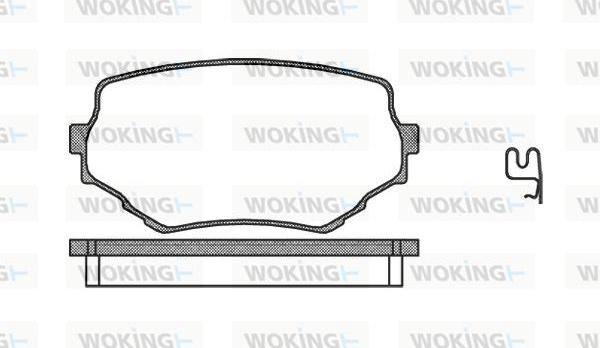 Woking P4943.02 - Гальмівні колодки, дискові гальма avtolavka.club