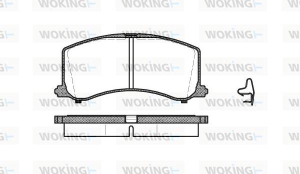 Woking P4953.02 - Гальмівні колодки, дискові гальма avtolavka.club