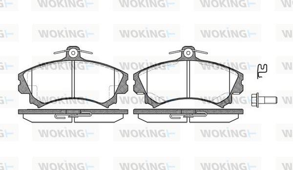 Woking P4903.02 - Гальмівні колодки, дискові гальма avtolavka.club