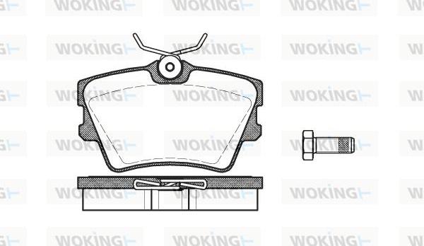 Woking P4913.00 - Гальмівні колодки, дискові гальма avtolavka.club