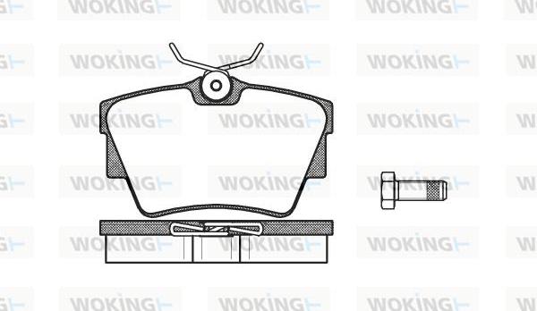 Woking P4913.30 - Гальмівні колодки, дискові гальма avtolavka.club