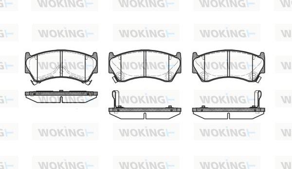 Woking P4923.12 - Гальмівні колодки, дискові гальма avtolavka.club