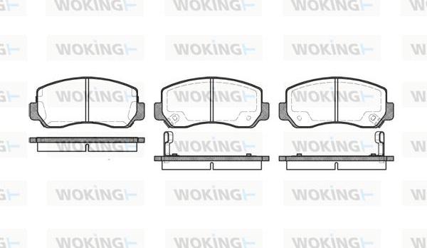 Woking P4093.02 - Гальмівні колодки, дискові гальма avtolavka.club