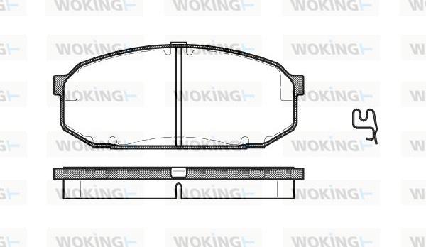 Woking P4043.02 - Гальмівні колодки, дискові гальма avtolavka.club