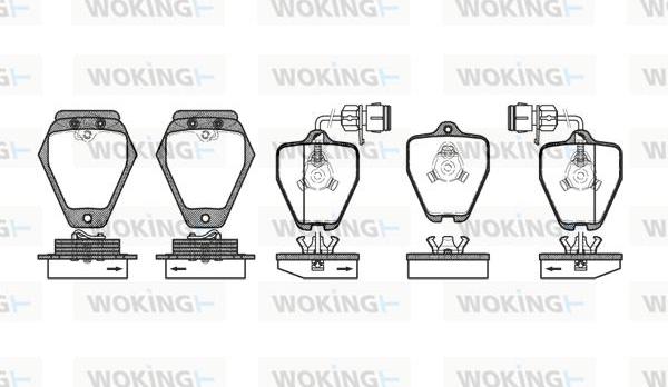 Woking P4083.02 - Гальмівні колодки, дискові гальма avtolavka.club