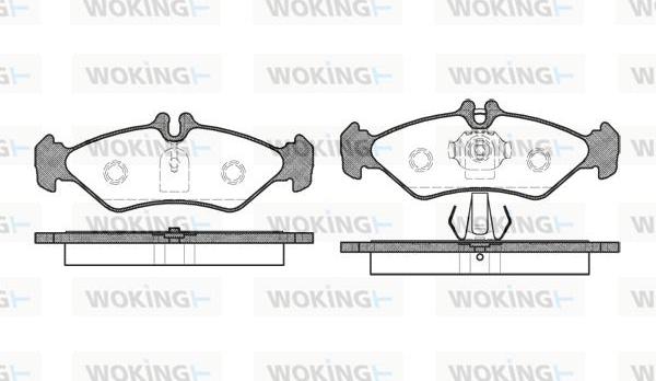 Woking P4793.00 - Гальмівні колодки, дискові гальма avtolavka.club