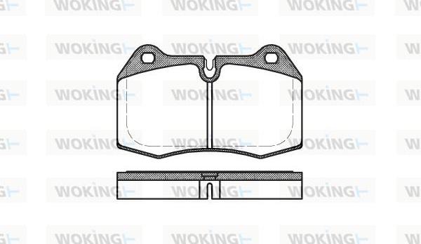 Woking P5413.00 - Гальмівні колодки, дискові гальма avtolavka.club