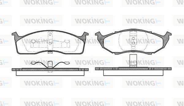 Woking P5473.00 - Гальмівні колодки, дискові гальма avtolavka.club