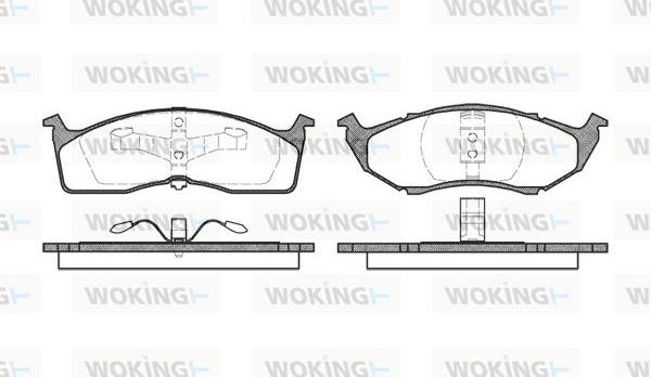 Woking P5473.20 - Гальмівні колодки, дискові гальма avtolavka.club