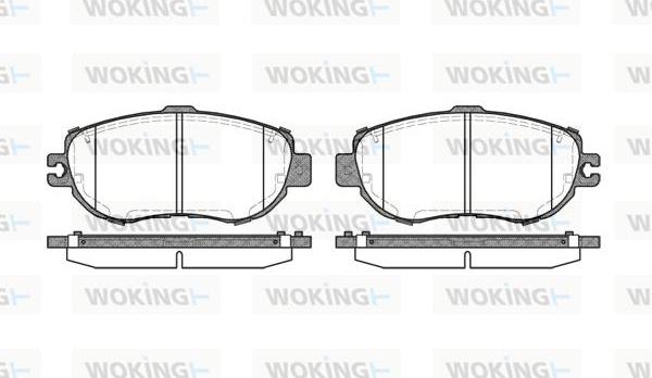 Woking P5563.00 - Гальмівні колодки, дискові гальма avtolavka.club