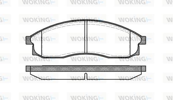 Woking P5693.00 - Гальмівні колодки, дискові гальма avtolavka.club