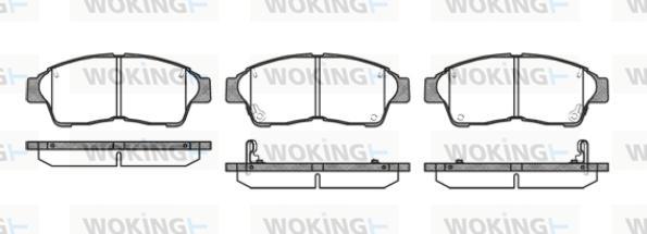 Woking P5023.42 - Гальмівні колодки, дискові гальма avtolavka.club