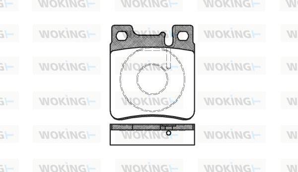 Woking P5073.00 - Гальмівні колодки, дискові гальма avtolavka.club