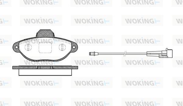 Woking P5143.01 - Гальмівні колодки, дискові гальма avtolavka.club