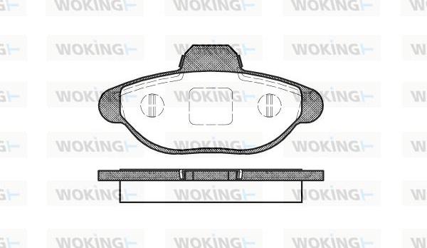 Woking P5143.10 - Гальмівні колодки, дискові гальма avtolavka.club