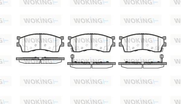 Woking P5153.42 - Гальмівні колодки, дискові гальма avtolavka.club