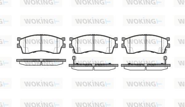 Woking P5153.32 - Гальмівні колодки, дискові гальма avtolavka.club