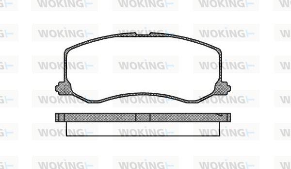 Woking P5103.00 - Гальмівні колодки, дискові гальма avtolavka.club