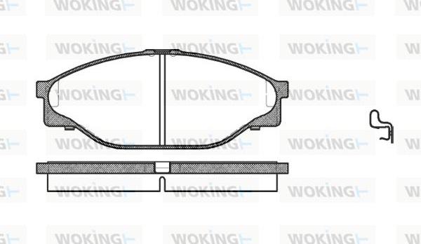 Woking P5123.20 - Гальмівні колодки, дискові гальма avtolavka.club