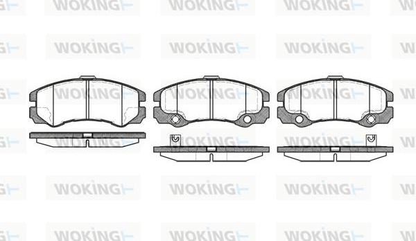 Woking P5253.32 - Гальмівні колодки, дискові гальма avtolavka.club
