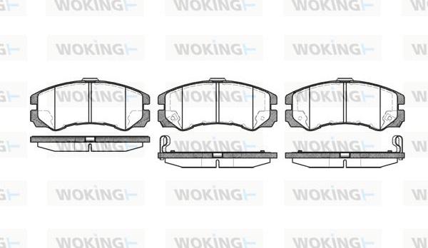 Woking P5253.22 - Гальмівні колодки, дискові гальма avtolavka.club