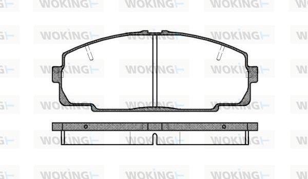 Woking P5213.20 - Гальмівні колодки, дискові гальма avtolavka.club