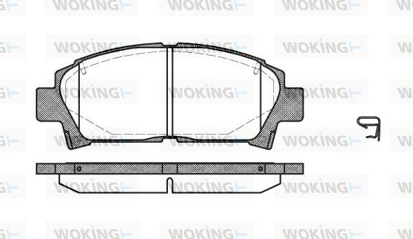 Woking P5273.02 - Гальмівні колодки, дискові гальма avtolavka.club