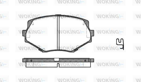 Woking P5783.02 - Гальмівні колодки, дискові гальма avtolavka.club