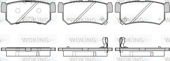 Woking P6463.42 - Гальмівні колодки, дискові гальма avtolavka.club