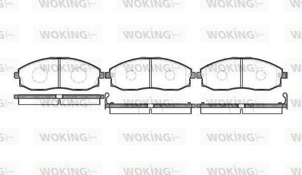 Woking P6033.02 - Гальмівні колодки, дискові гальма avtolavka.club