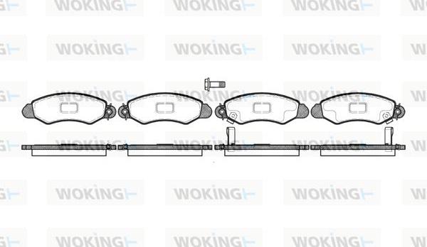 Woking P6023.02 - Гальмівні колодки, дискові гальма avtolavka.club