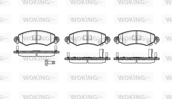 Woking P6023.12 - Гальмівні колодки, дискові гальма avtolavka.club