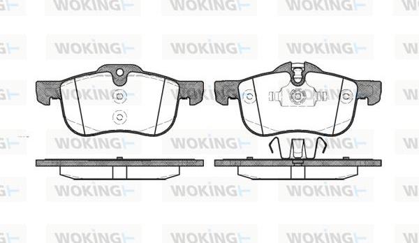 Woking P6193.00 - Гальмівні колодки, дискові гальма avtolavka.club