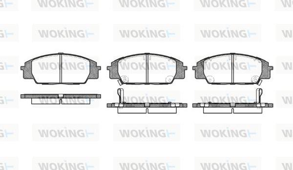 Woking P6353.02 - Гальмівні колодки, дискові гальма avtolavka.club