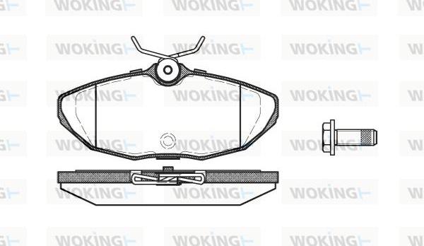 Woking P6323.00 - Гальмівні колодки, дискові гальма avtolavka.club