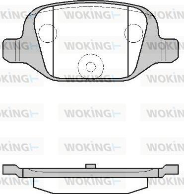 Woking P6273.00 - Гальмівні колодки, дискові гальма avtolavka.club