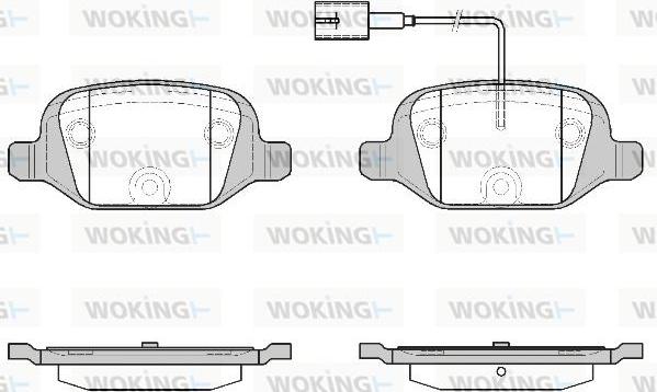 Woking P6273.12 - Гальмівні колодки, дискові гальма avtolavka.club