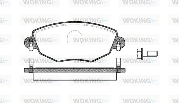 Woking P6763.00 - Гальмівні колодки, дискові гальма avtolavka.club